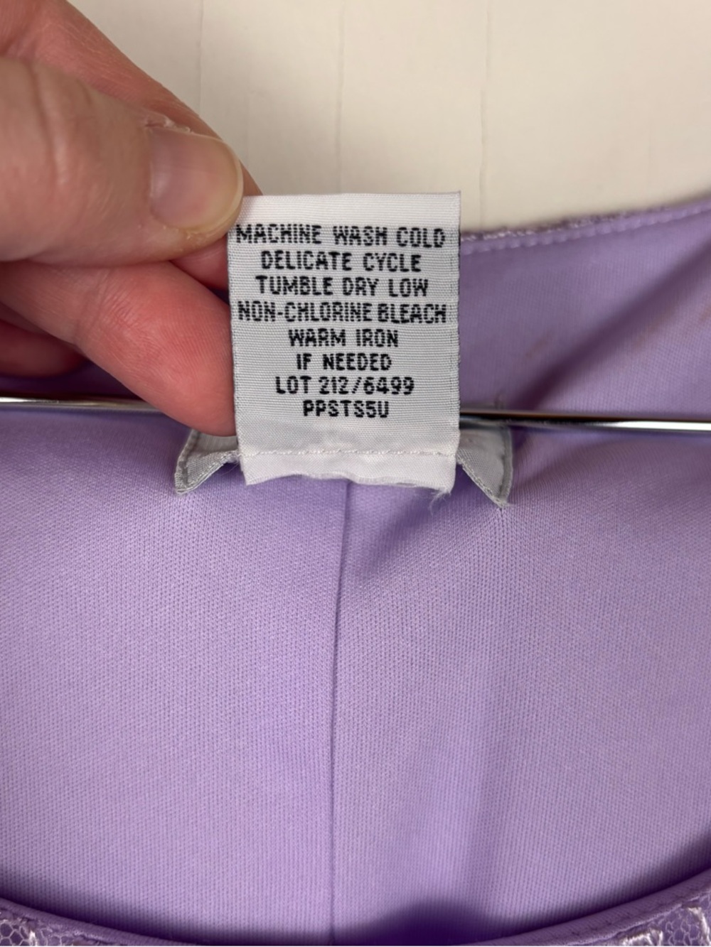 Vintage Blair Lavender Lilac Purple Coquette Lace Tank Top Lined 14PT Fairycore - Picture 3 of 10